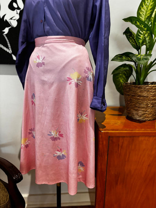 Flora Vintage Summer A-Line Skirt