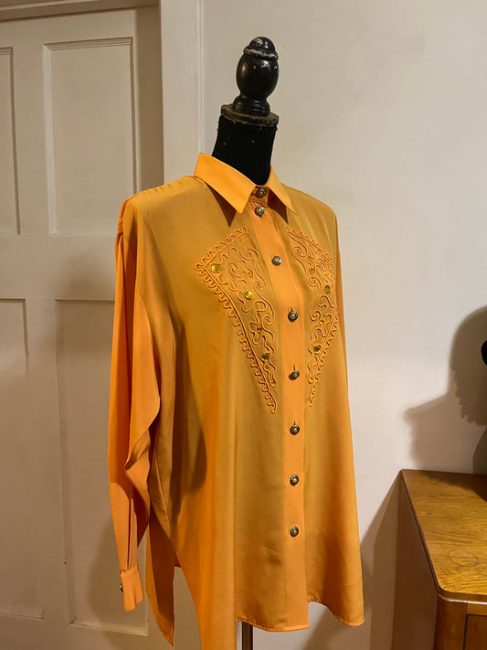 Mustard Vintage Blouse